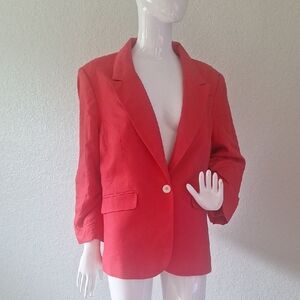 The Limited Dark Salmon/Red Blazer